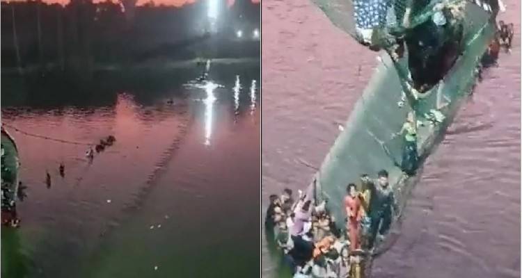 Κατέρρευσε κρεμαστή γέφυρα στην Ινδία | Τουλάχιστον 40 νεκροί
