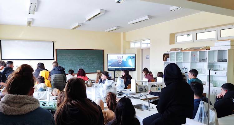 Διαδικτυακή συνάντηση στο ΓΕΛ Μούδρου, στο πλαίσιο του Σχολικού Επαγγελματικού Προσανατολισμού