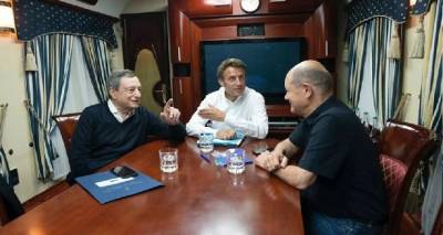 Ουκρανία: Μακρόν, Ντράγκι και Σολτς σε τρένο με προορισμό το Κίεβο