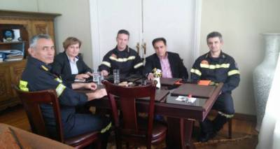 Συνάντηση της Περιφερειάρχη με Αξιωματικούς της Πυροσβεστικής Υπηρεσίας Βορείου Αιγαίου