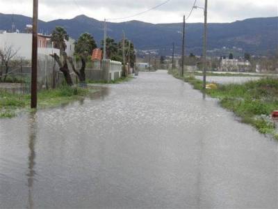 Λέσβος: Καταστροφές στο νησί από τη βροχόπτωση του Σαββάτου
