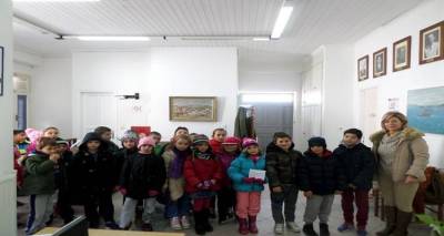 Το Δήμαρχο επισκέφθηκαν οι μαθητές του 1ου Δημοτικού Σχολείου Μύρινας (photos)